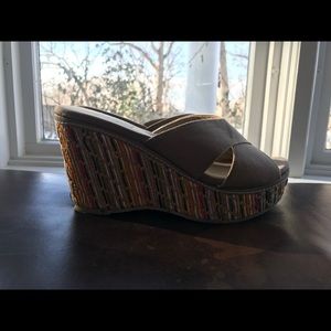 Rainbow colored wedges